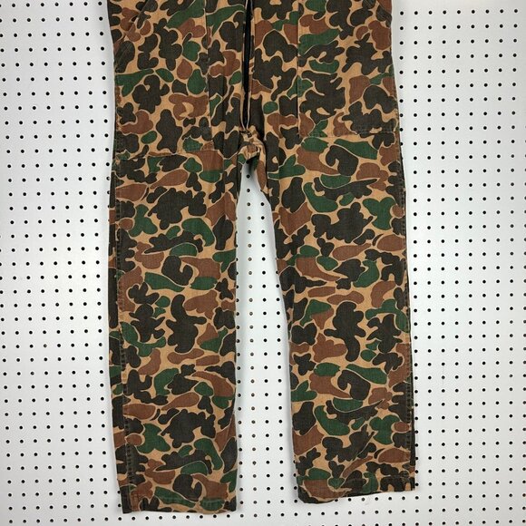 Duck Camo Frog Camo Hunting Coveralls Overall Size Medium 70s 80s Work Wear READ - Picture 3 of 8